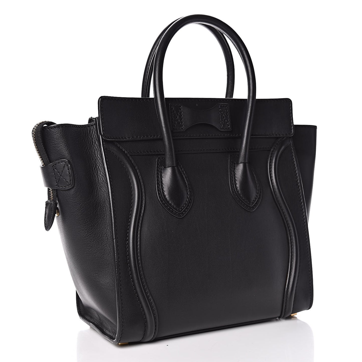 Smooth Calfskin Micro Luggage Black