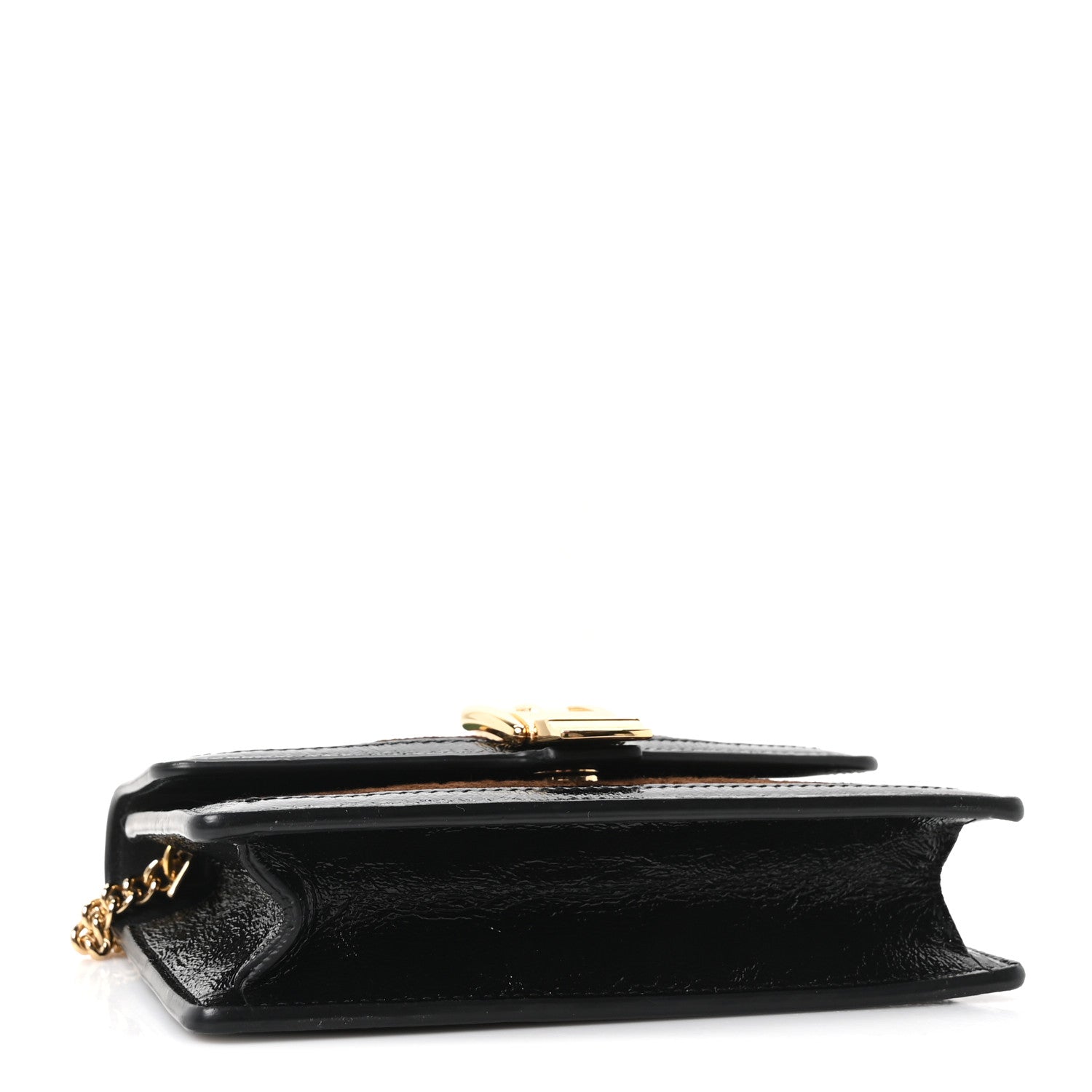 Gucci Velvet GG Monogram Web Super Mini Sylvie Chain Shoulder Bag Brown Black Oro Vecchio 4 of 10