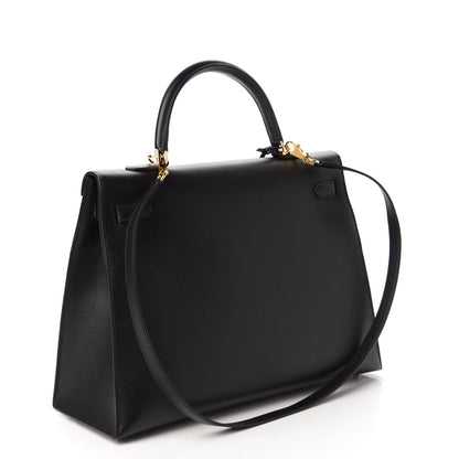 Hermes Epsom Kelly Sellier 35 Black 3 of 10