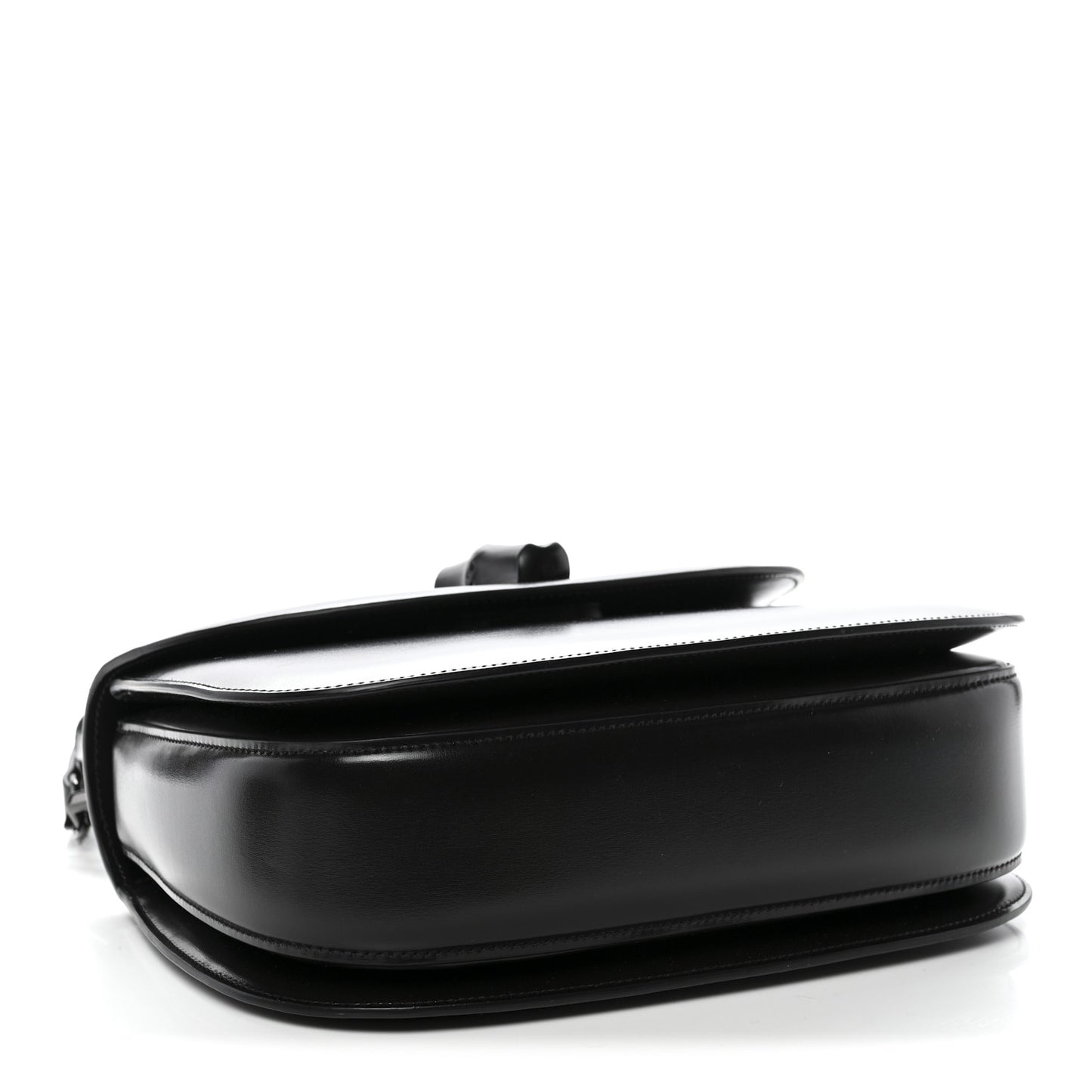Boarded Dyana Lux Calfskin Web Monochrome Medium Bamboo 1947 Top Handle Bag Black