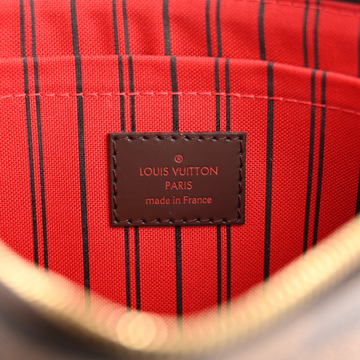 Louis Vuitton Damier Ebene Neverfull MM GM Pochette 5 of 9