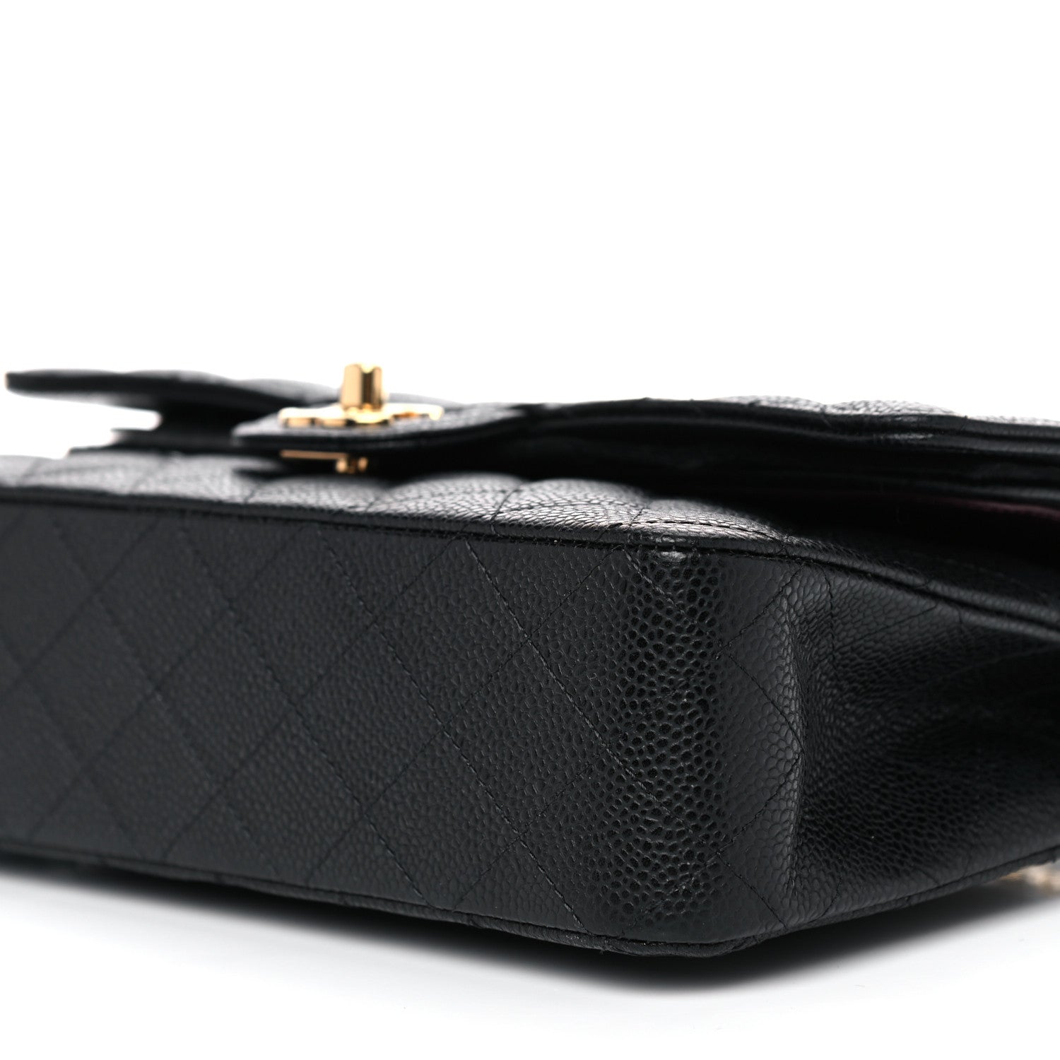 Chanel Caviar Quilted Medium Double Flap Black 9 of 12
