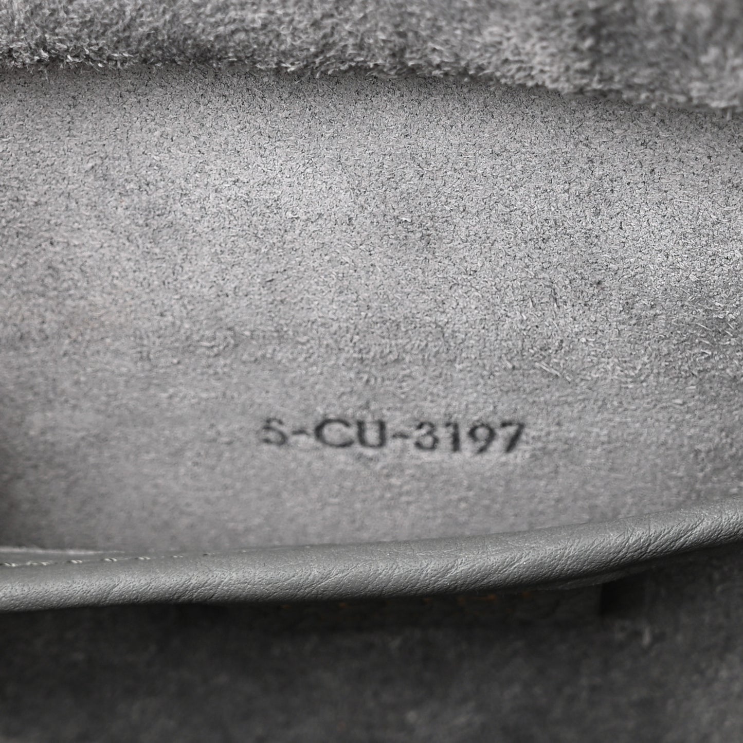 Baby Drummed Calfskin Nano Luggage Kohl