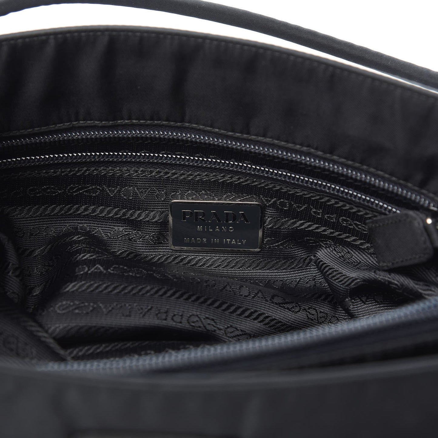 Nylon Vela Shoulder Bag Black