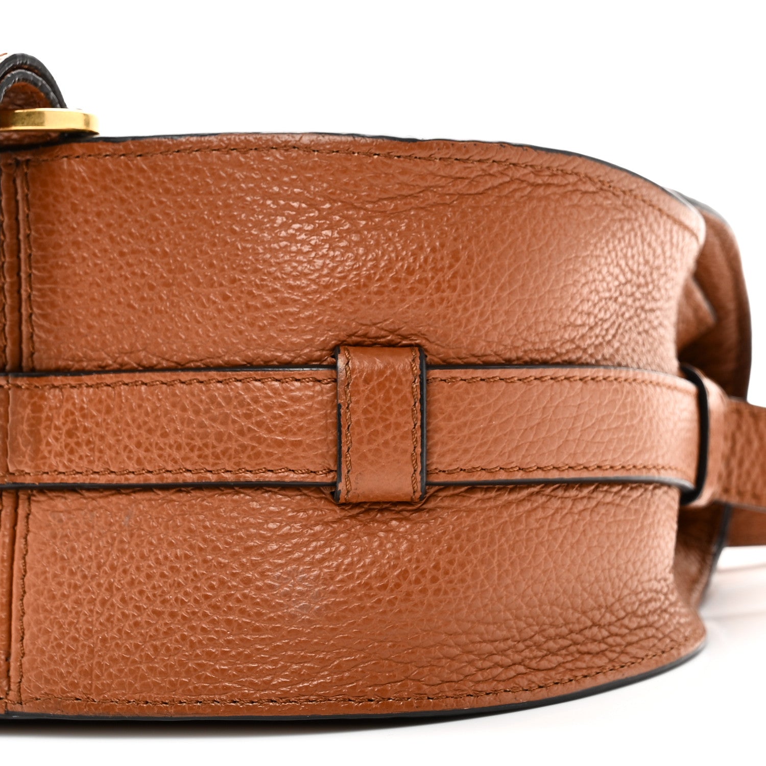 Chloe Calfskin Mini Marcie Round Crossbody Bag Tan 9 of 10