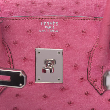 Hermes Ostrich Birkin 35 Fuchsia 13 of 36