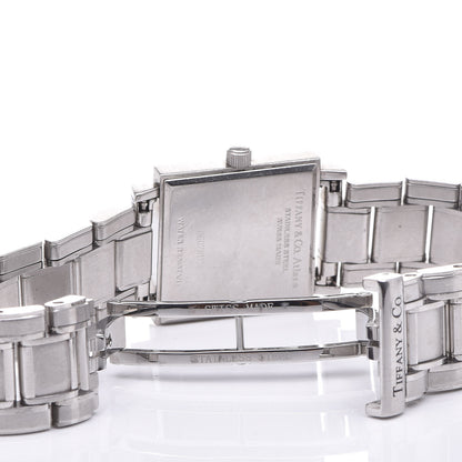 Tiffany Stainless Steel 23mm Atlas Square Quartz Watch Black 6 of 6