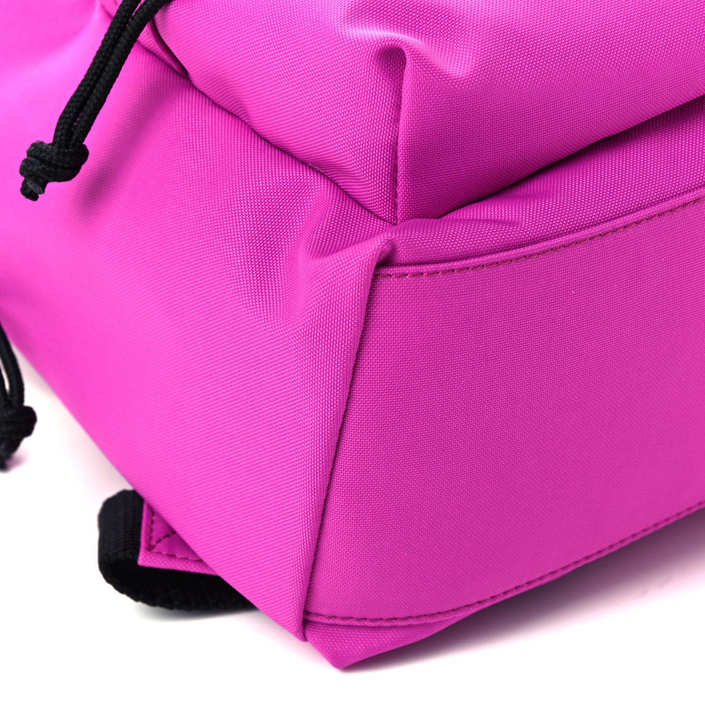 Sport Nylon Logo Embroidered S Wheel Backpack Fuchsia Black