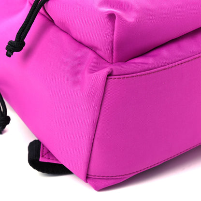 Balenciaga Sport Nylon Logo Embroidered S Wheel Backpack Fuchsia Black 10 of 11