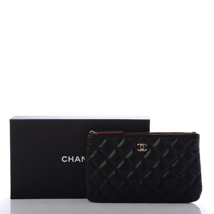 Chanel Caviar Quilted Cosmetic Case Black 8 of 8