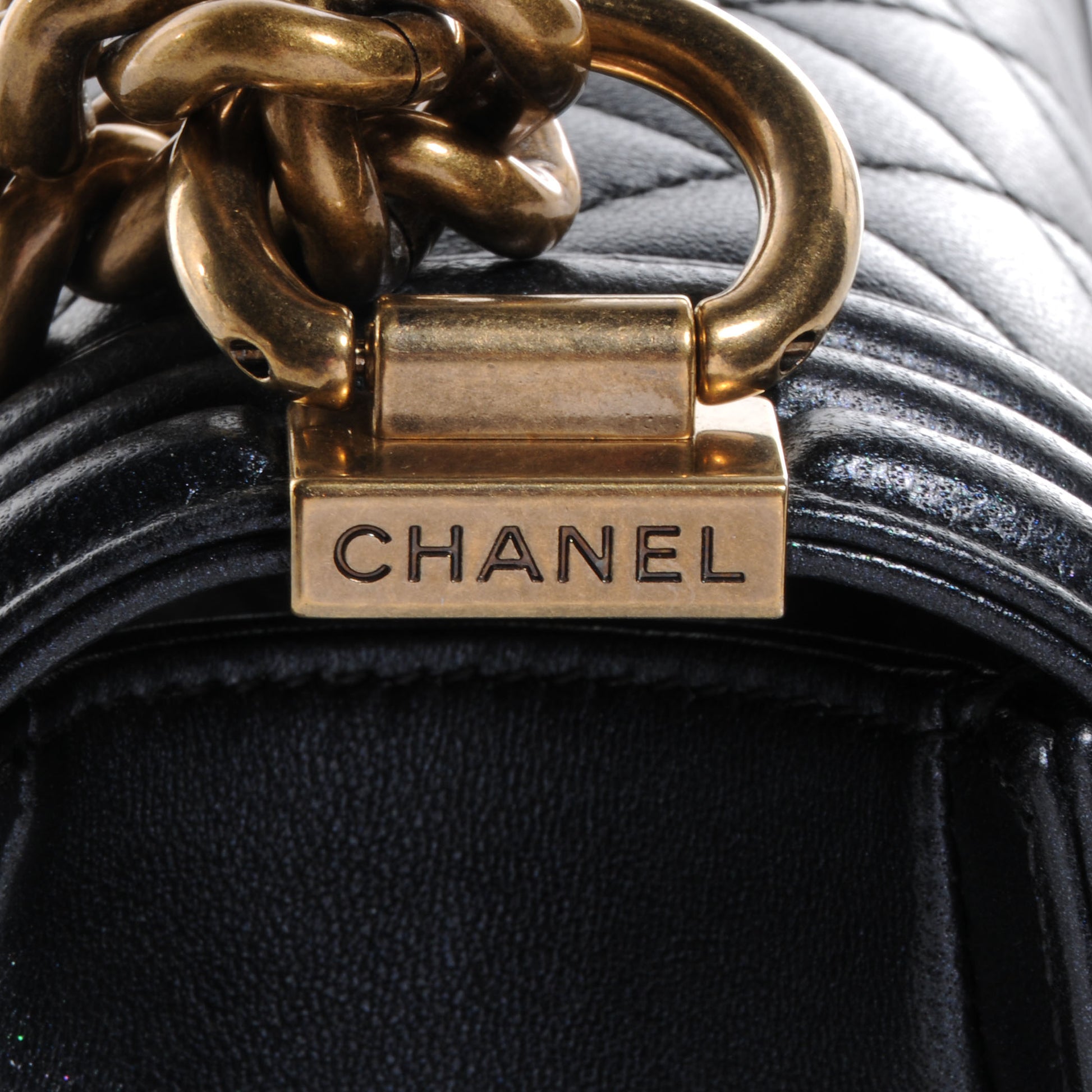 Chanel Lambskin Quilted Small Boy Flap Black 5 of 10