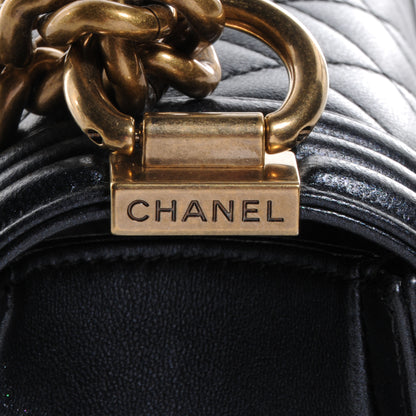 Chanel Lambskin Quilted Small Boy Flap Black 5 of 10