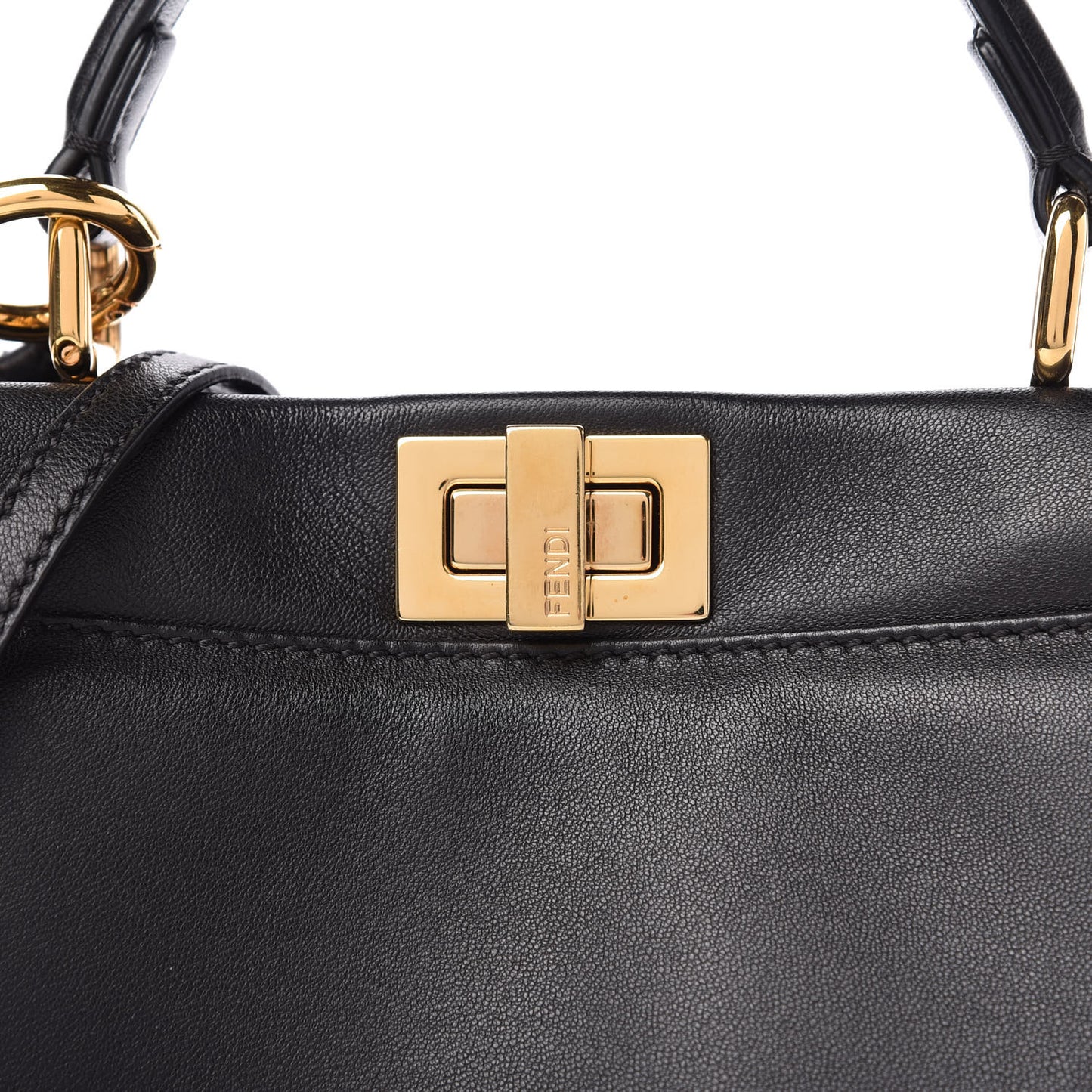 Nappa Mini Peekaboo Iconic Satchel Black