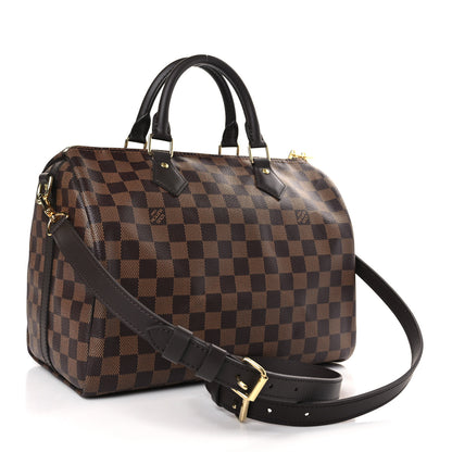 Louis Vuitton Damier Ebene Speedy Bandouliere 30 3 of 8