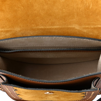 Chloe Suede Calfskin Small Hudson Shoulder Bag Caramel 4 of 4