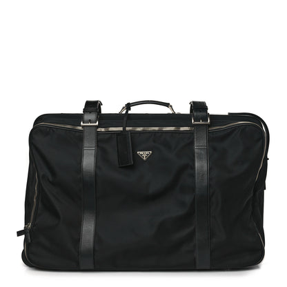 Prada Tessuto Nylon Saffiano Rolling Duffle Black 1 of 7