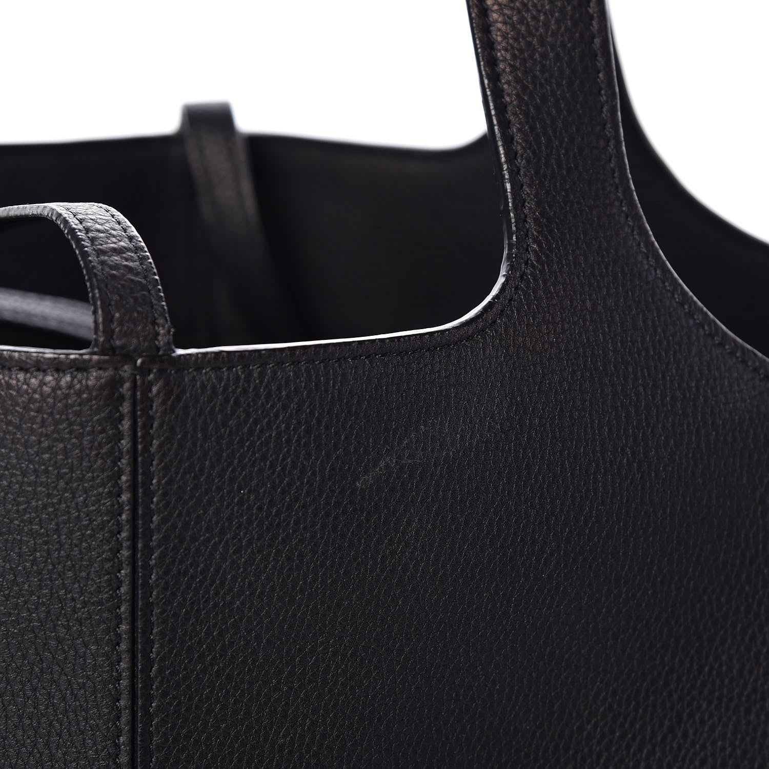 Celine Baby Grained Calfskin Medium Tri-Fold Bag Black 9 of 11