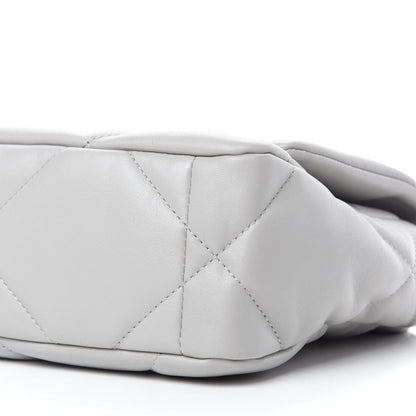 Chanel Lambskin Quilted Medium Chanel 19 Flap Grey 7 of 11