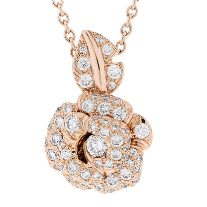 Christian Dior 18K Rose Gold Diamond Small Rose Dior Bagatelle Necklace 4 of 6