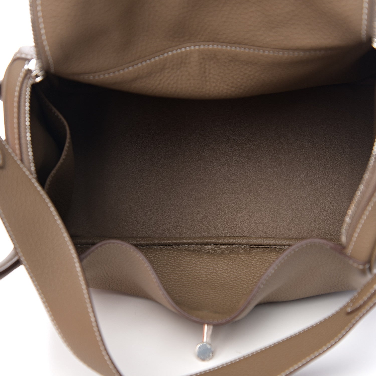 Hermes Taurillon Clemence Lindy 30 Etoupe 4 of 9