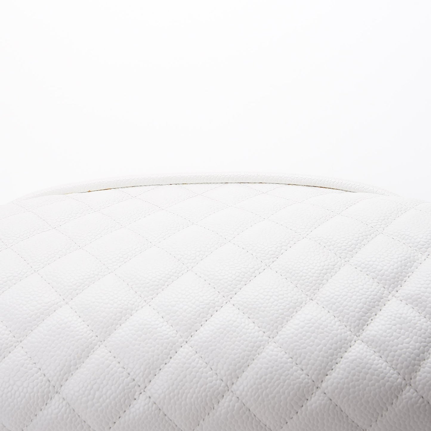 Caviar Quilted Timeless Clutch White