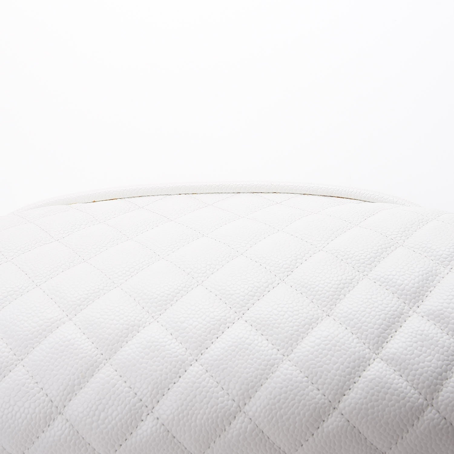 Chanel Caviar Quilted Timeless Clutch White 10 of 14