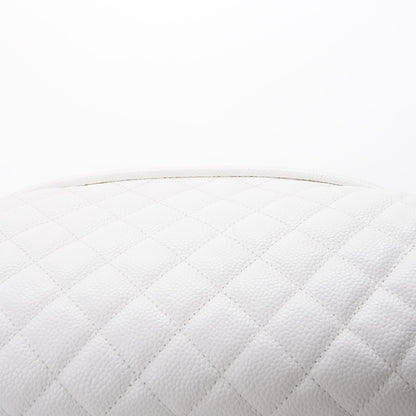 Chanel Caviar Quilted Timeless Clutch White 10 of 14