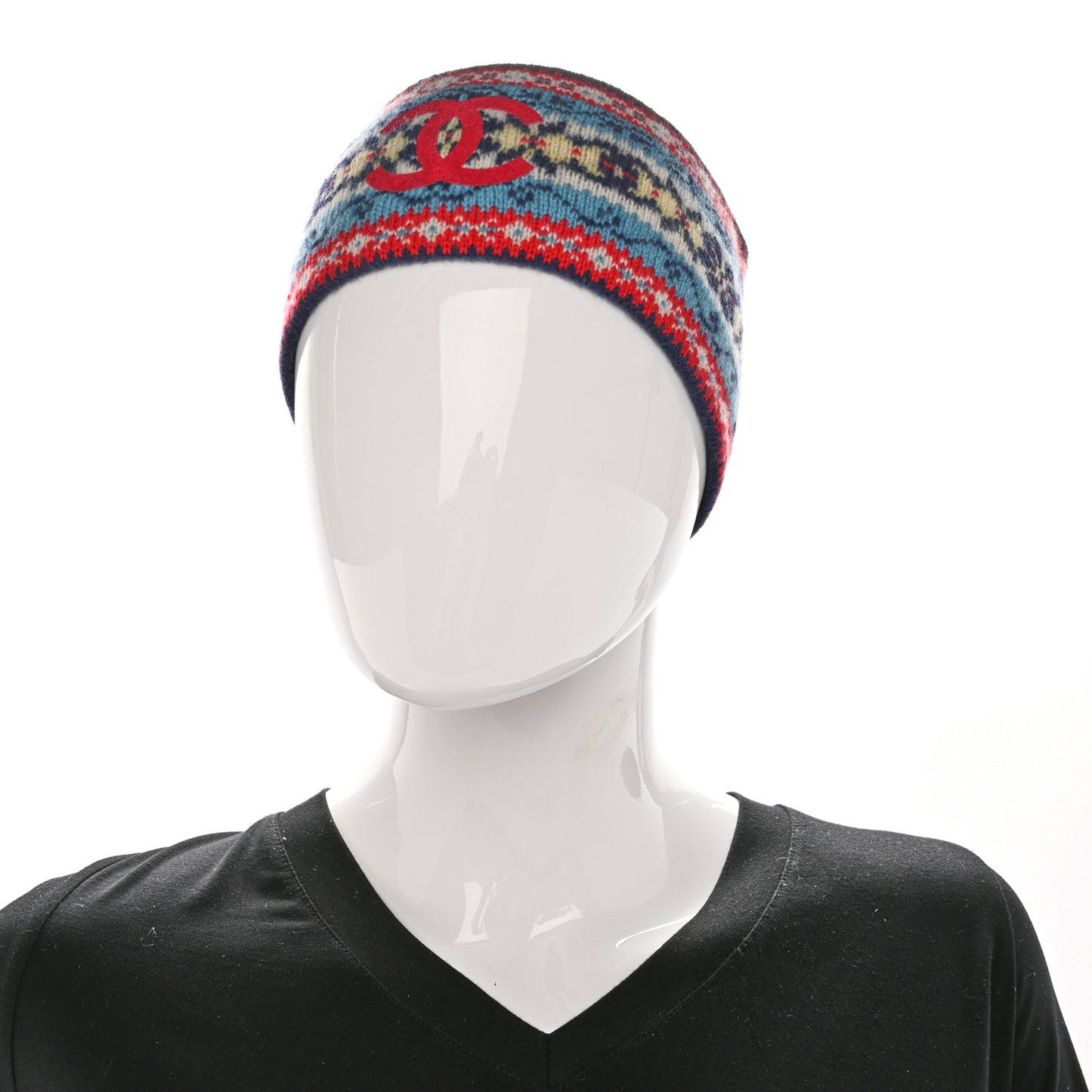 Cashmere CC Headband Blue Red White Blue Yellow