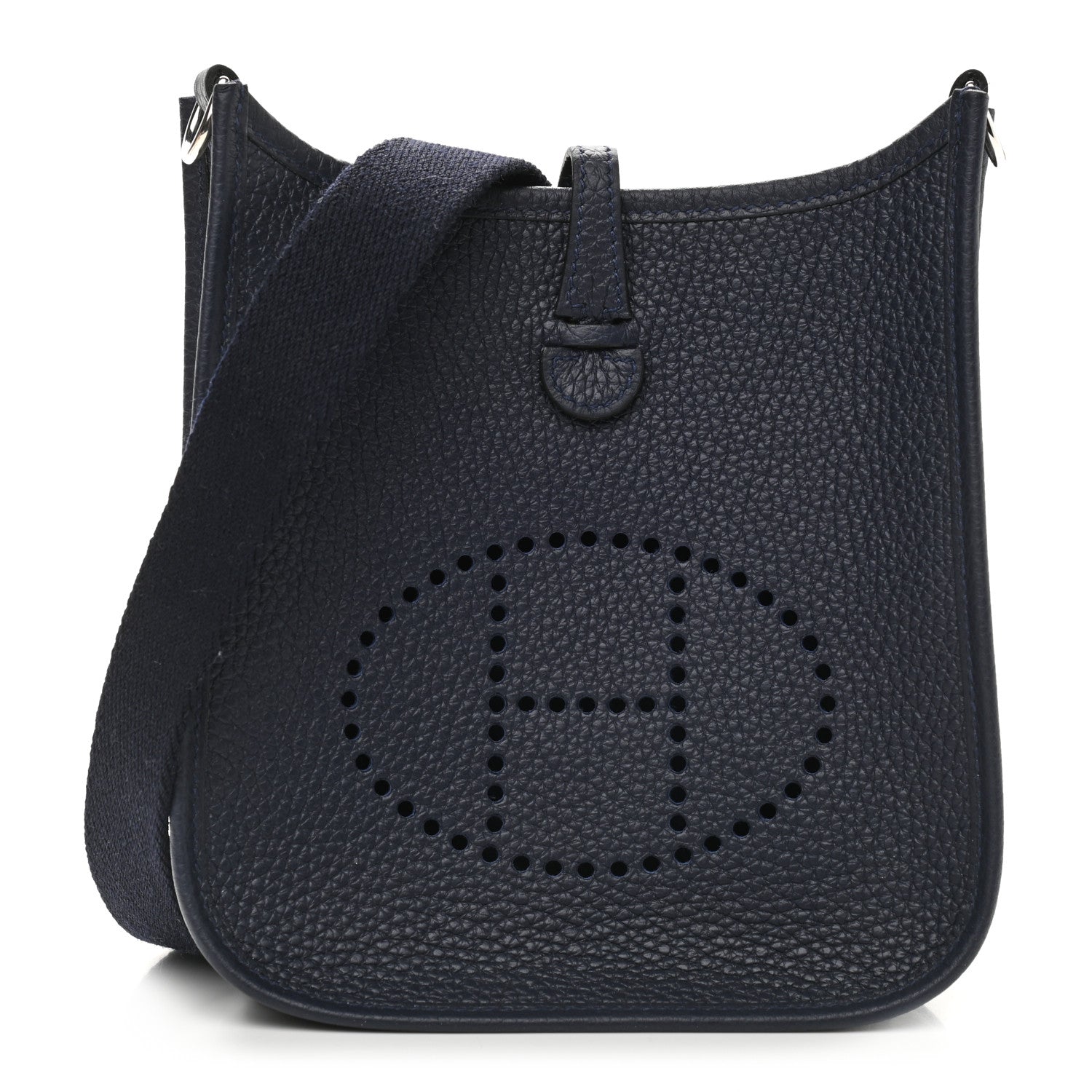 Hermes Taurillon Clemence Evelyne TPM Bleu Nuit 1 of 9
