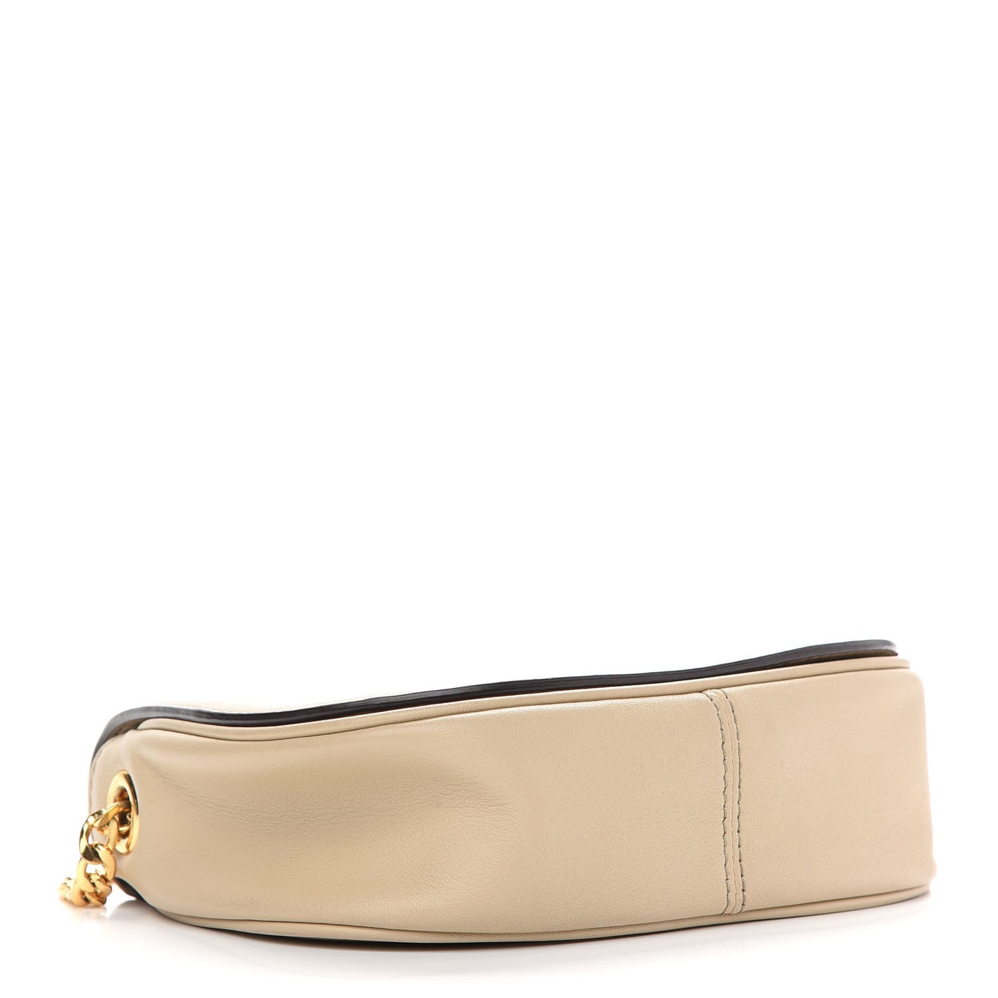 Pebbled Calfskin Crossbody Beige