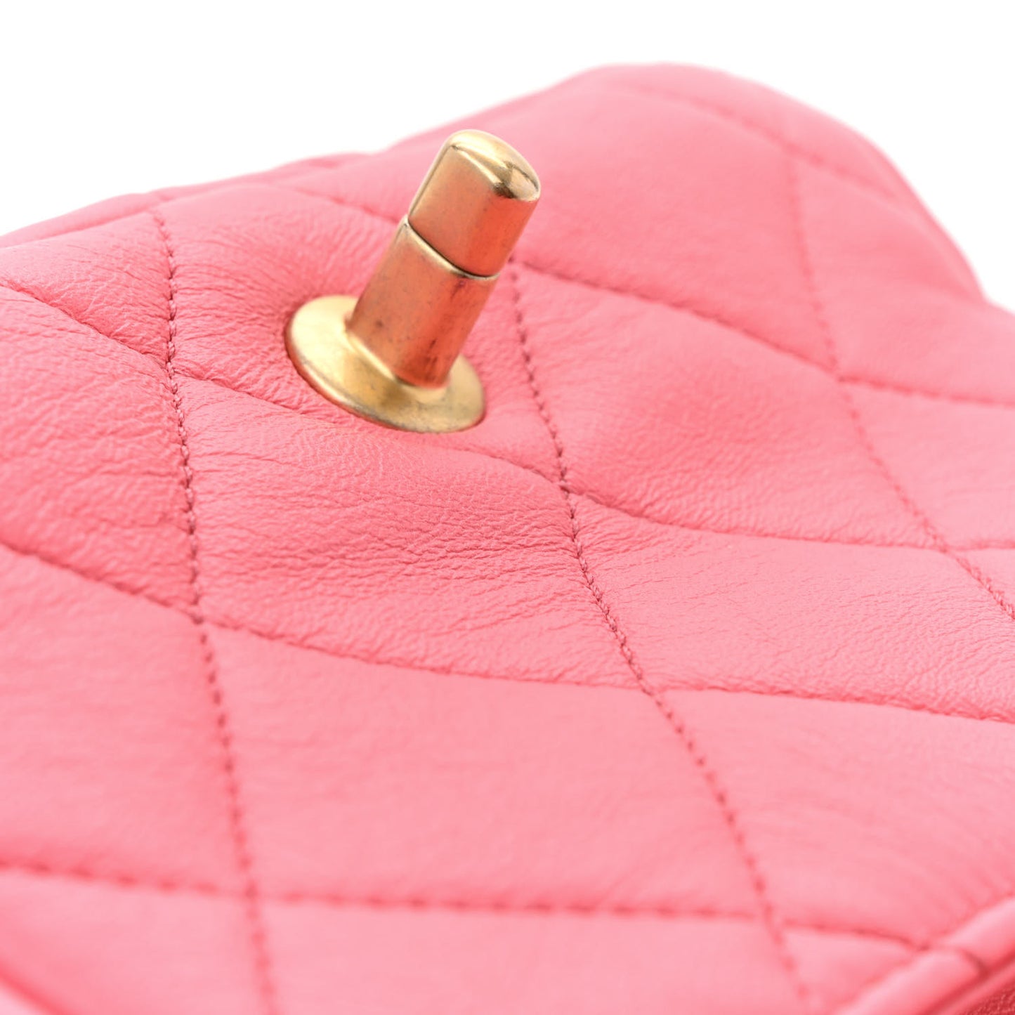 Lambskin Quilted Mini Funky Town Flap Pink