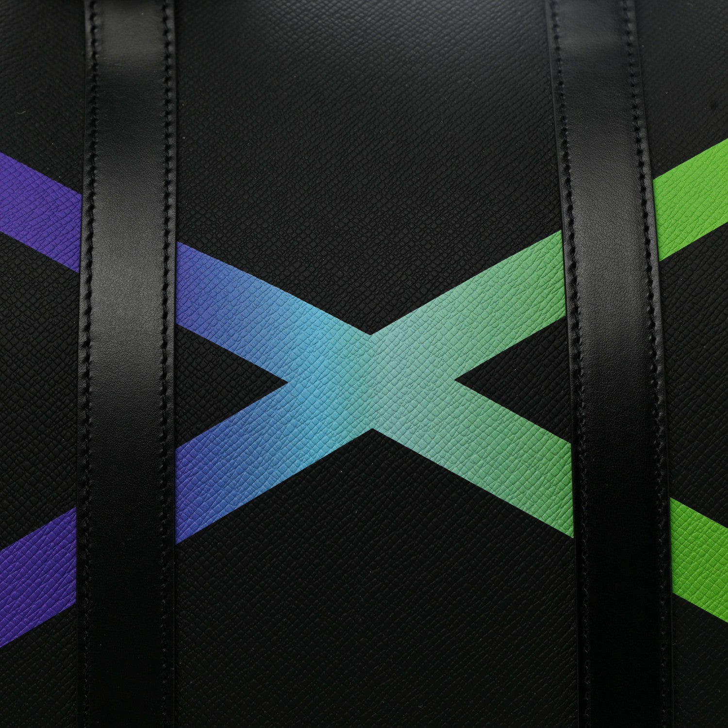 Louis Vuitton Taiga Rainbow Keepall Bandouliere 50 Black 8 of 10