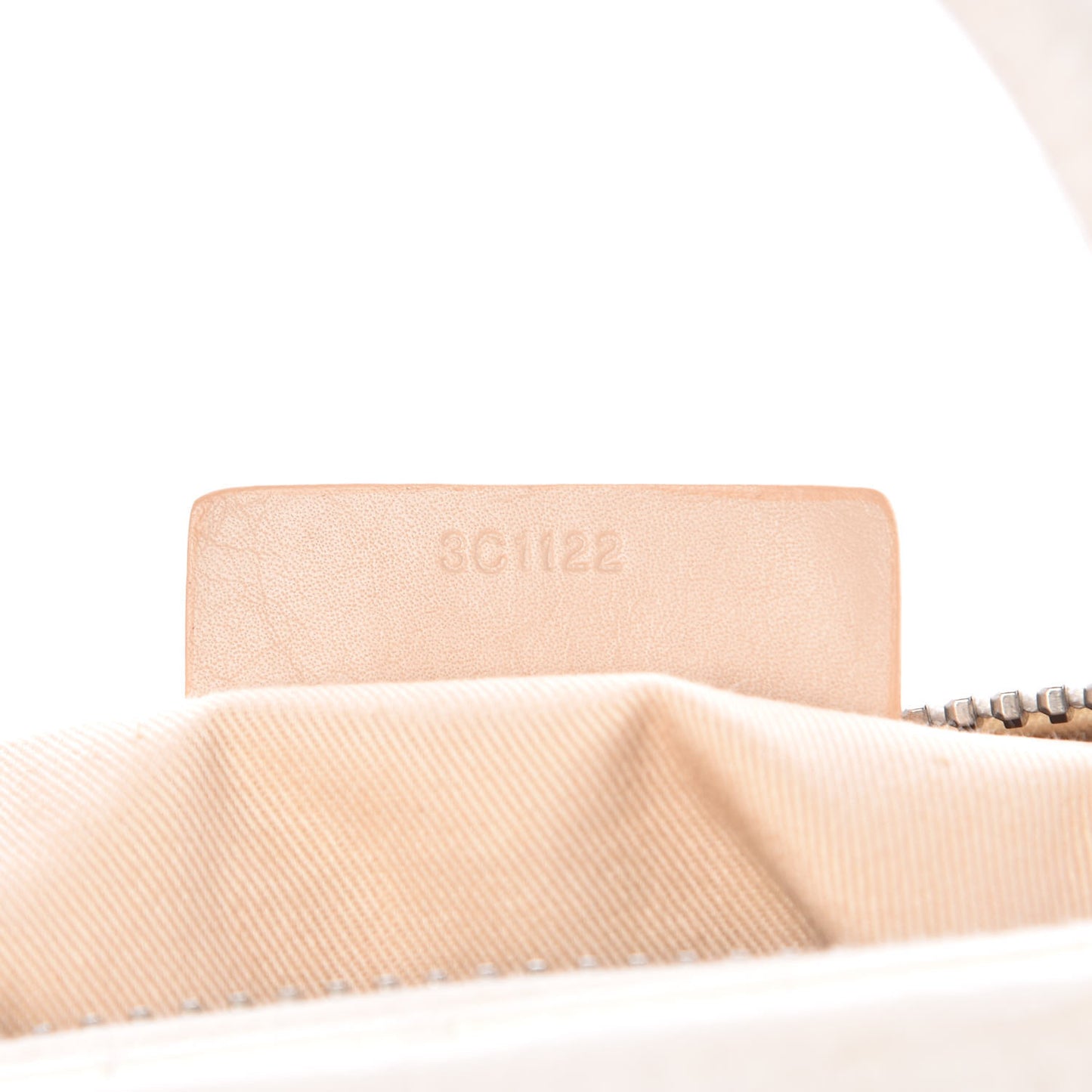 Calfskin Crocodile Embossed Small Antigona White