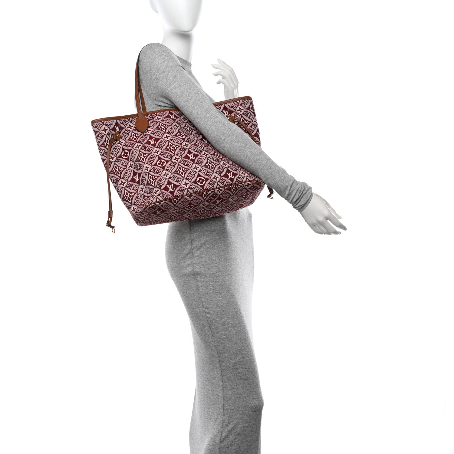 Louis Vuitton Jacquard Since 1854 Neverfull MM Bordeaux 2 of 11
