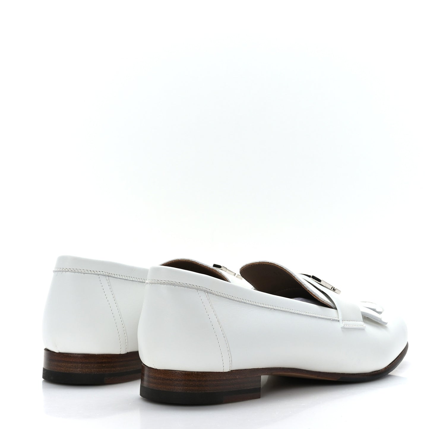Calfskin Womens Royal Loafers 37 White