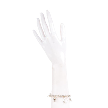 Tiffany Sterling Silver Peridot Rhodolite Iolite Charm Bracelet 2 of 4