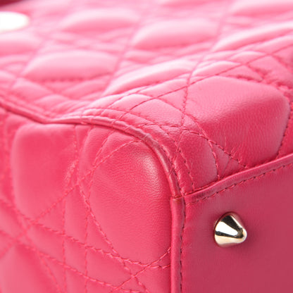Christian Dior Lambskin Cannage Medium Lady Dior Pink 10 of 13