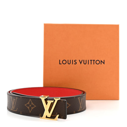 Louis Vuitton Monogram 30mm LV Initiales Reversible Belt 85 34 Coquelicot 6 of 6