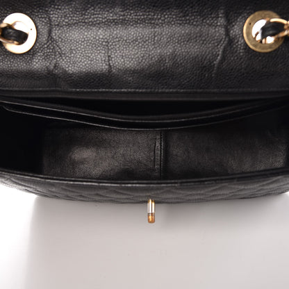 Chanel Caviar Quilted Jumbo Single Flap Black 7 of 20