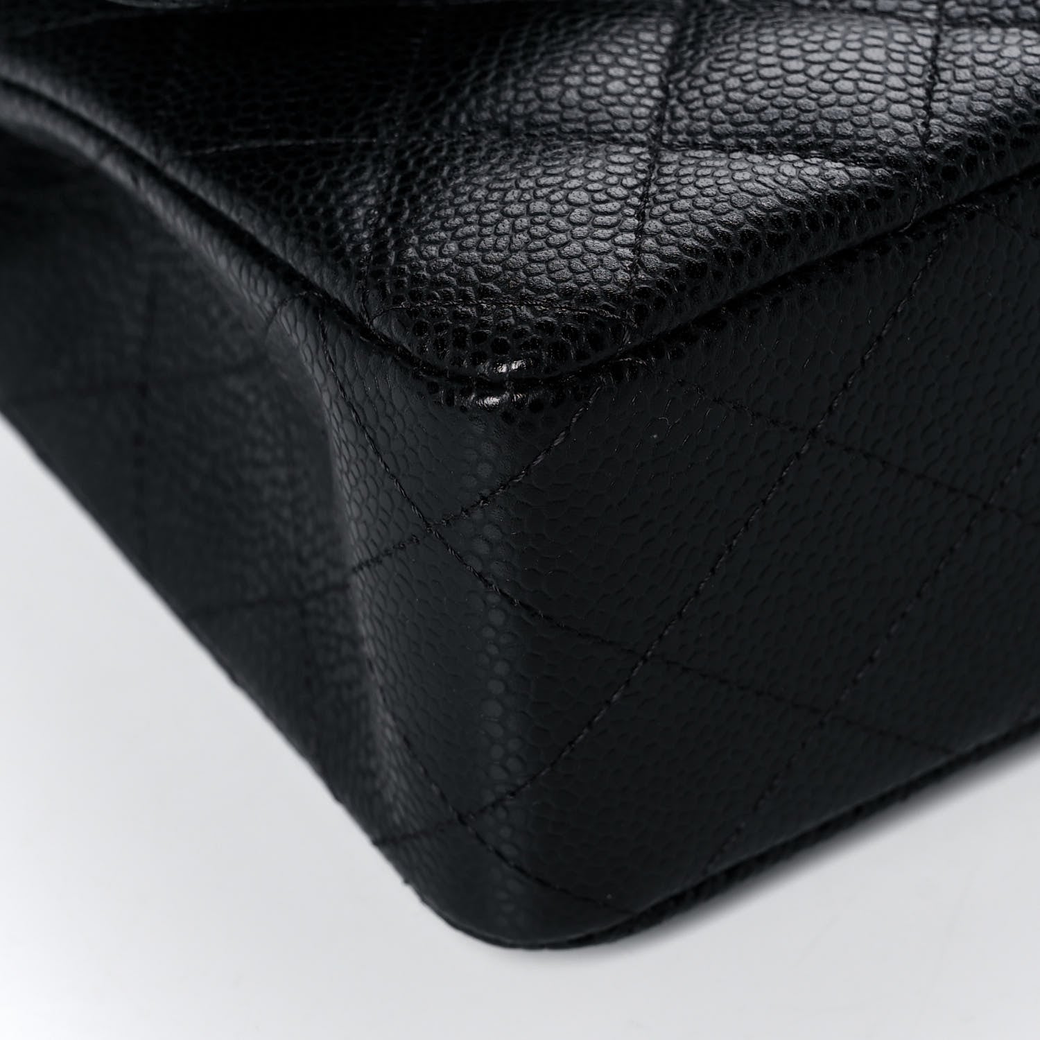 Chanel Caviar Quilted Medium Double Flap Black 10 of 12