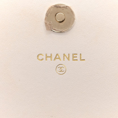 Chanel Caviar Quilted Bow Phone Holder White 6 of 14