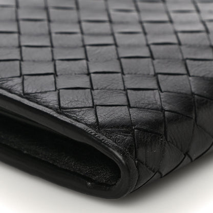 Bottega Veneta Nappa Intrecciato Wristlet Zip Wallet Black 10 of 11