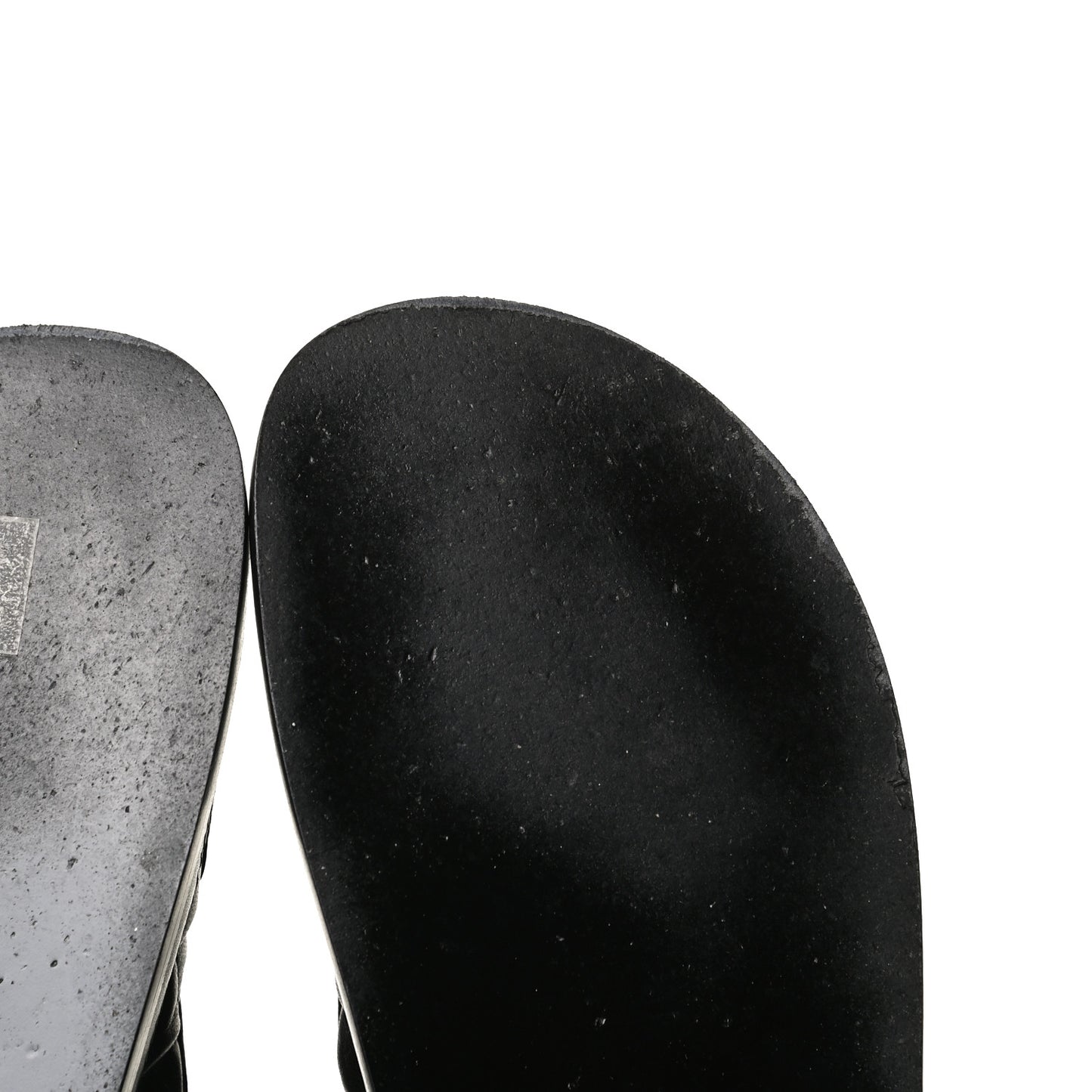 Lambskin Quilted Velcro Dad Sandals 41 So Black