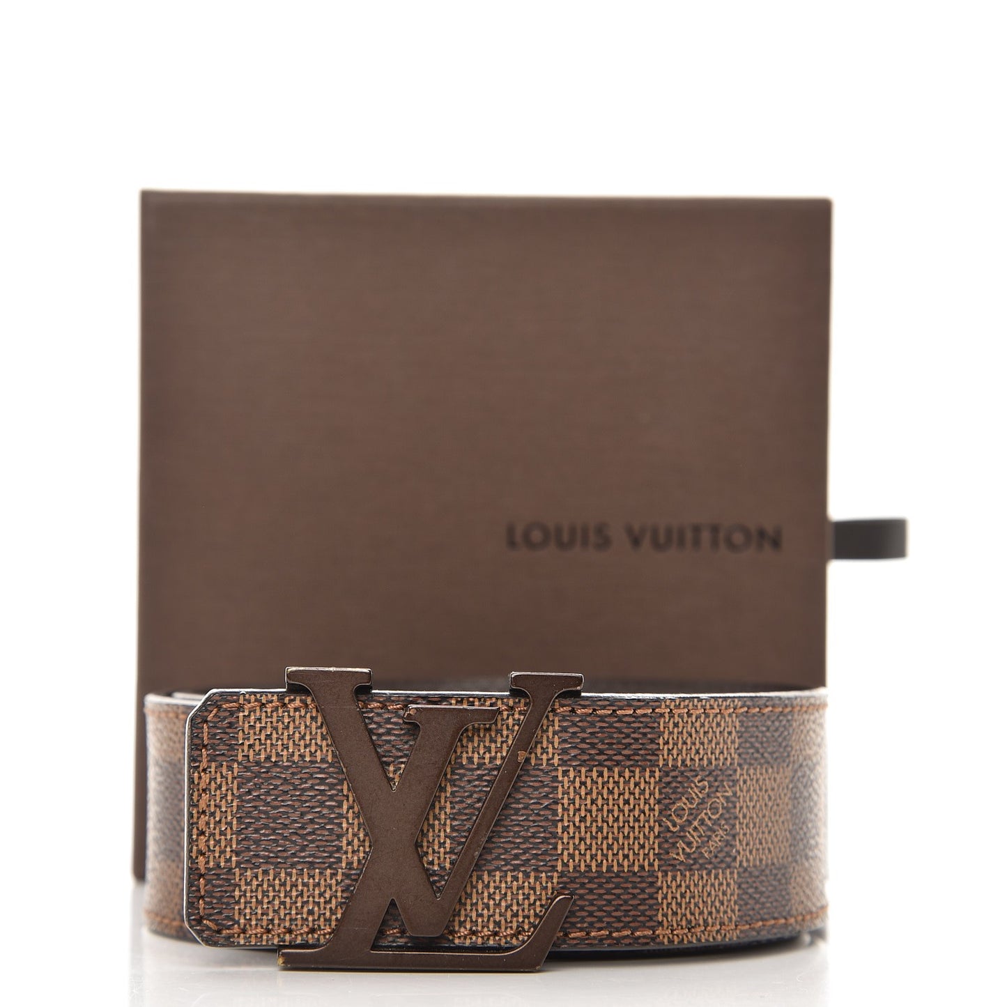 Damier Ebene 40mm LV Initiales Belt 85 34