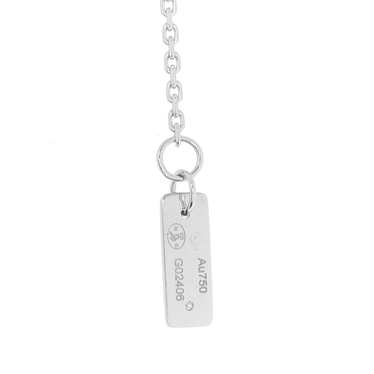 Messika 18K White Gold Diamond Baby Move Pave Necklace 4 of 6