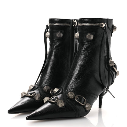 Balenciaga Agneau Arena Cagole 70mm Ankle Boots 36 Black 4 of 10
