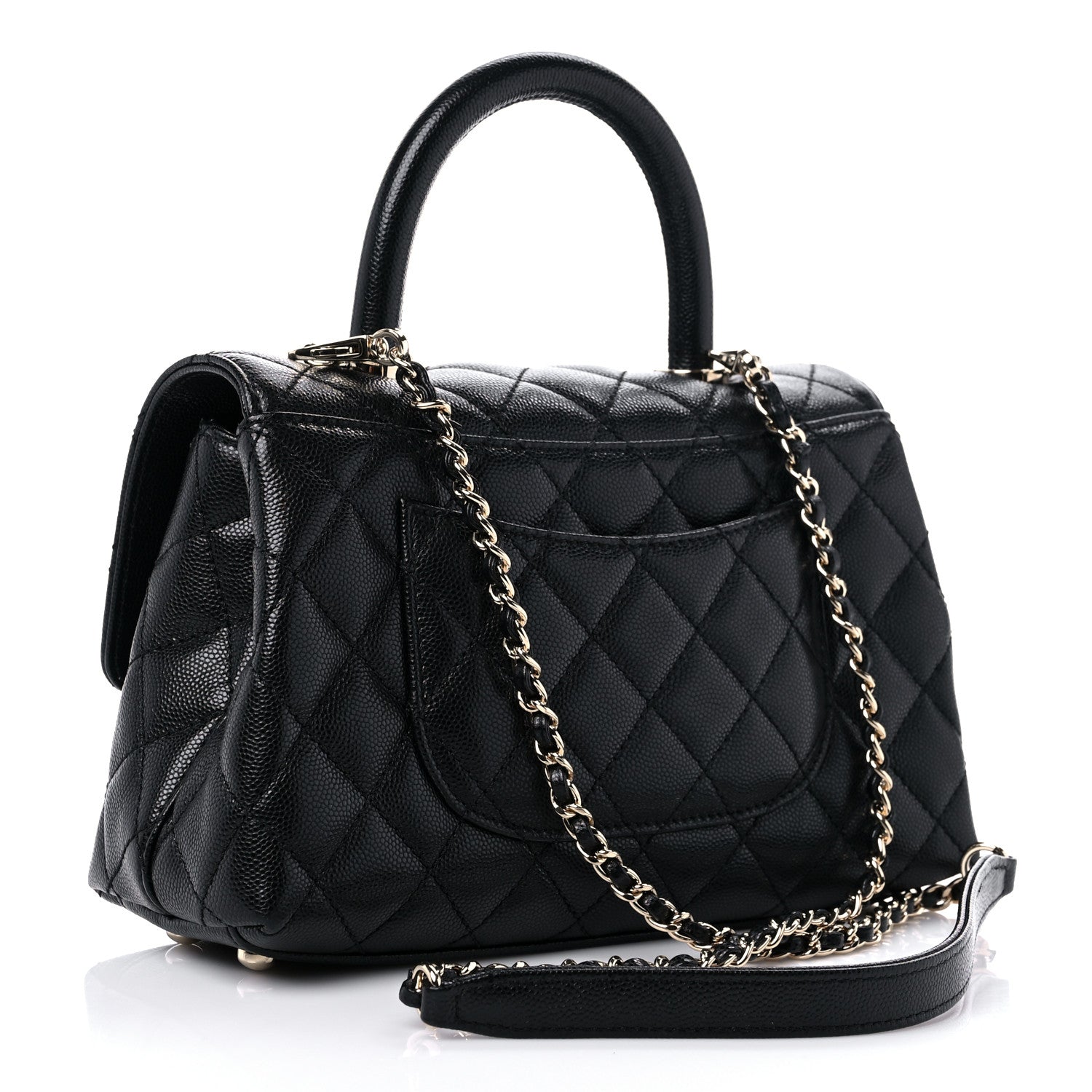 Chanel Caviar Quilted Mini Coco Handle Flap Black 3 of 10