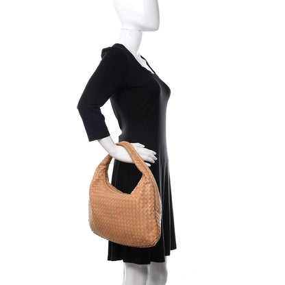 Bottega Veneta Nappa Intrecciato Medium Veneta Hobo Camel 2 of 11