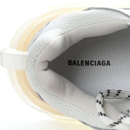 Balenciaga Fabric Mesh Clear Sole Womens Triple S Sneakers 37 White 7 of 7
