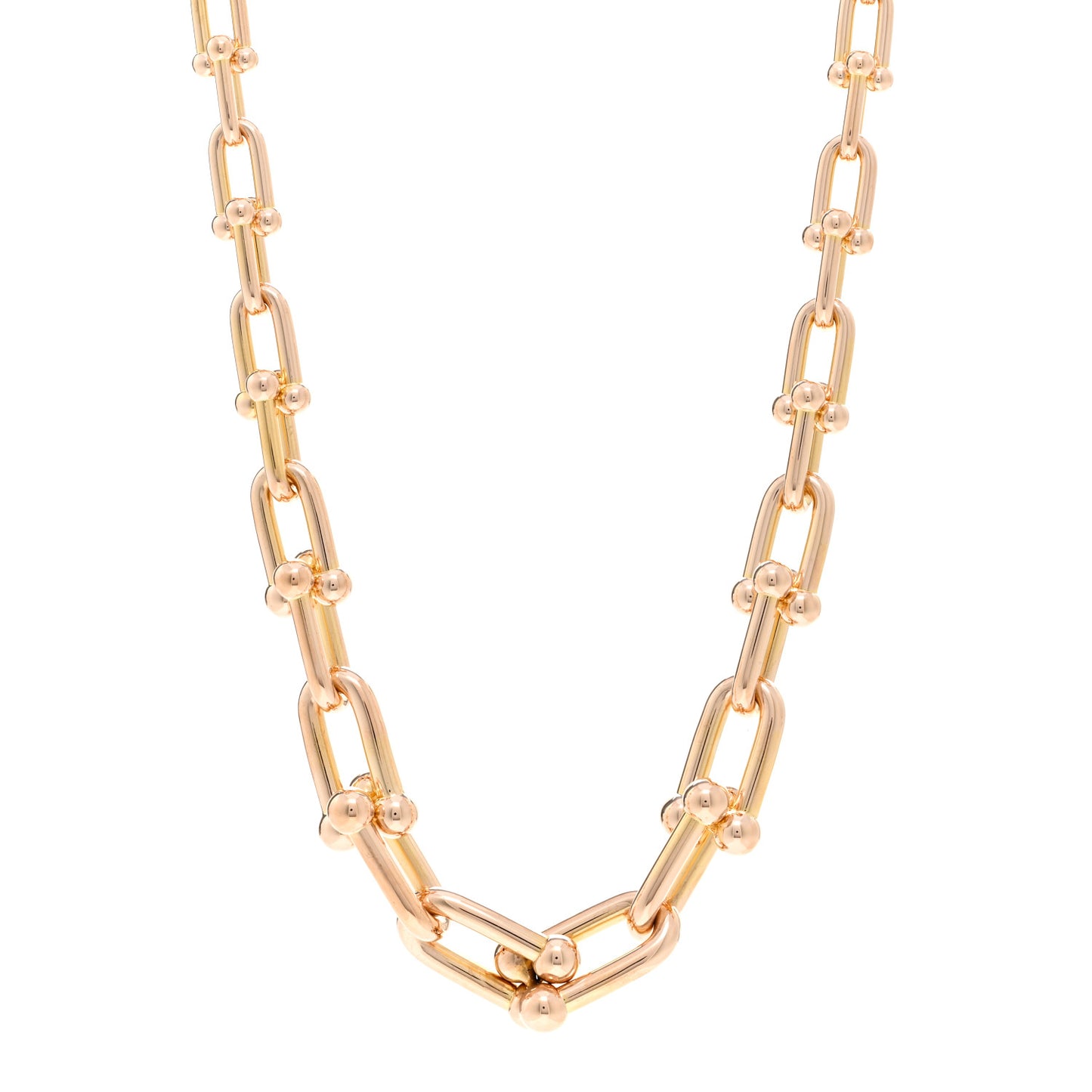 18K Rose Gold Hardwear Graduated Link Necklace